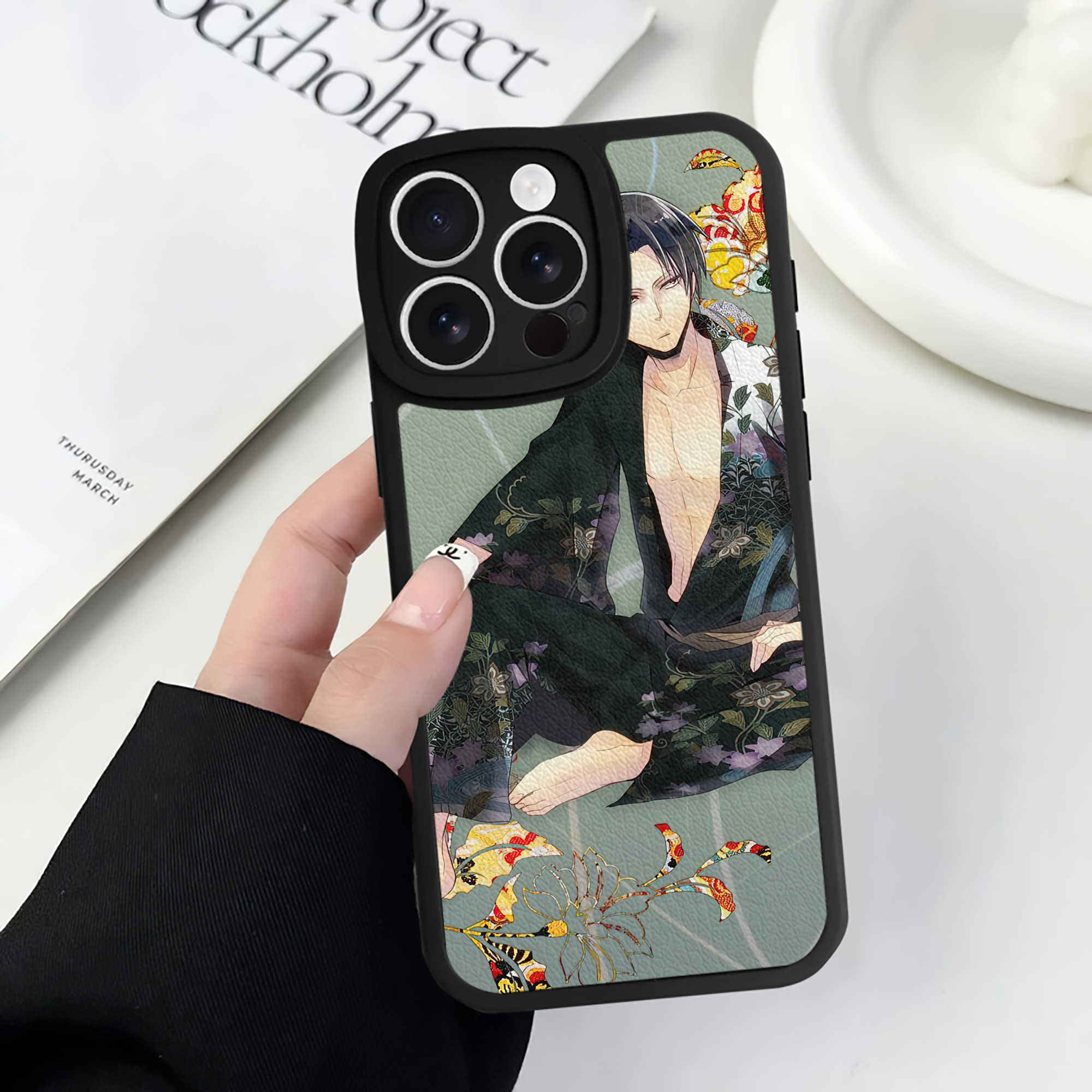 （画像用） 進撃の巨人 Attack on Titan 【iPhone 16シリーズ対応】シリコンスマホケース（レザー調） 材質：シリコン
